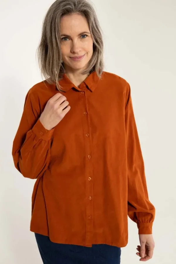 Danerosemary Cord Shirt Ginger