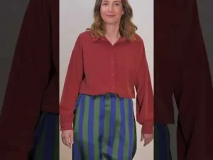 Danerosemary Cord Shirt Swedish Red