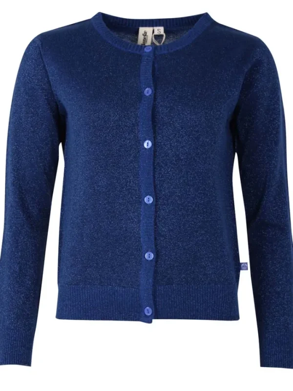 Danesaga Glitter Cardigan Deep Blue