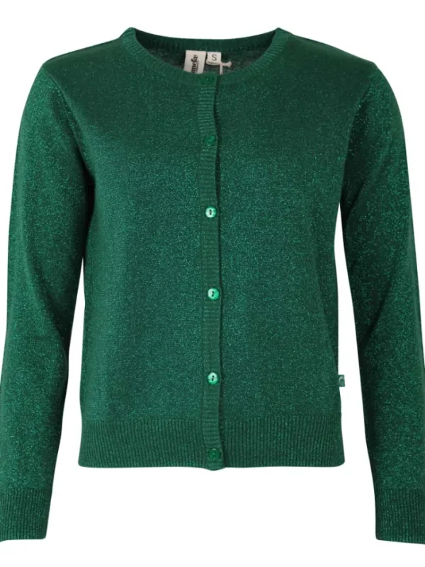 Danesaga Glitter Cardigan Dark Pine