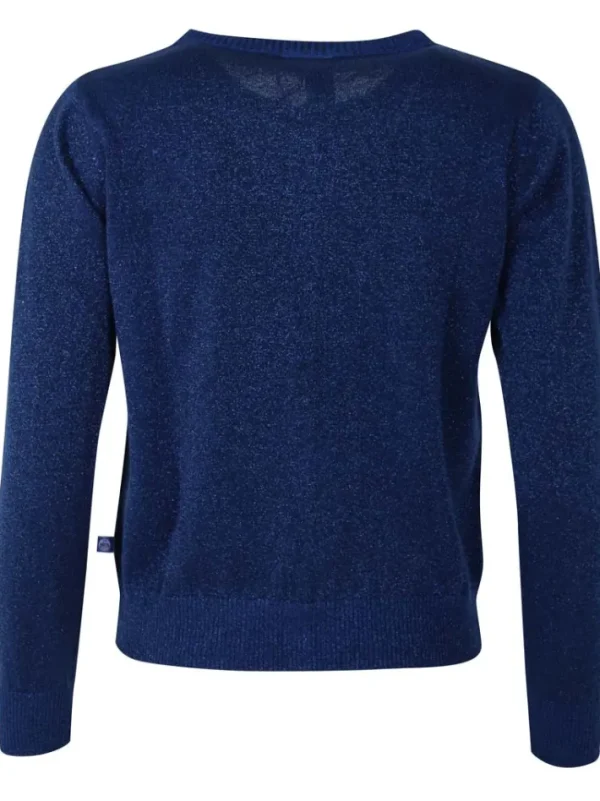 Danesaga Glitter Cardigan Deep Blue