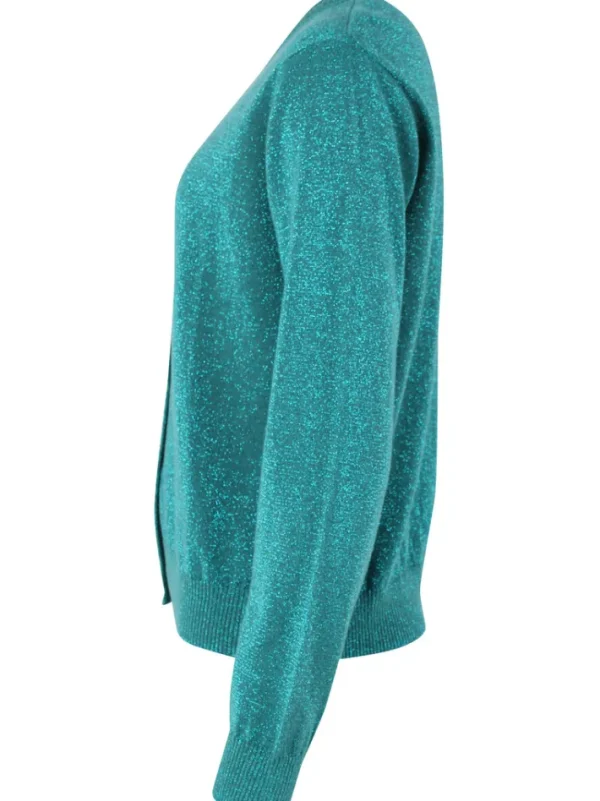 Danesaga Glitter Cardigan Light Slate