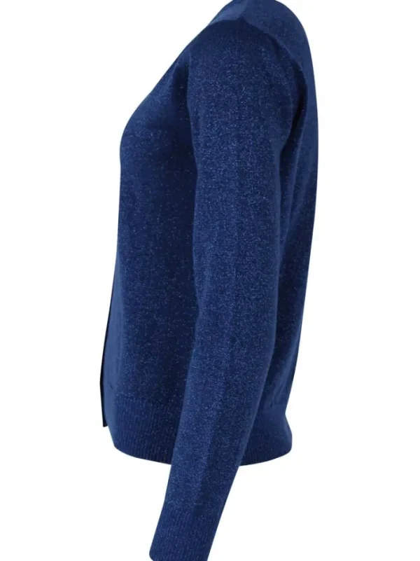Danesaga Glitter Cardigan Deep Blue