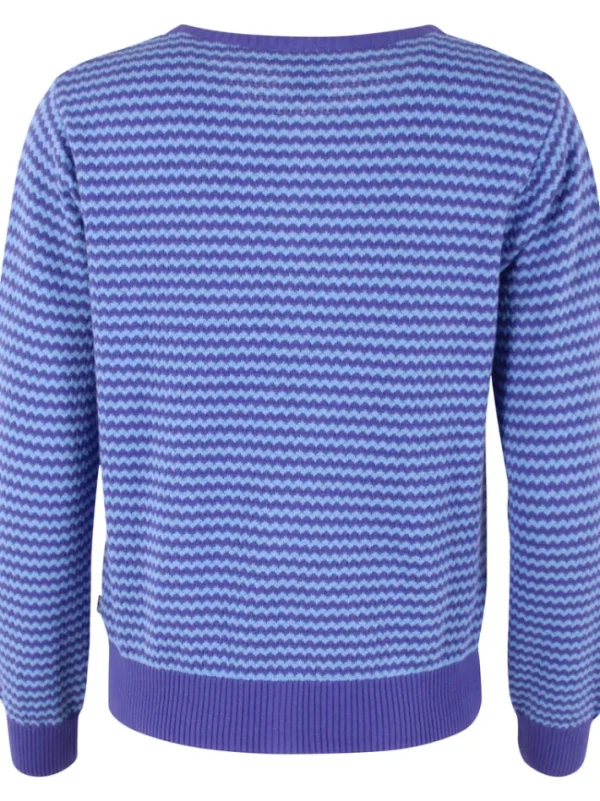 Danesaga Pearl Knit Cardigan Cold Purple/Waterblue