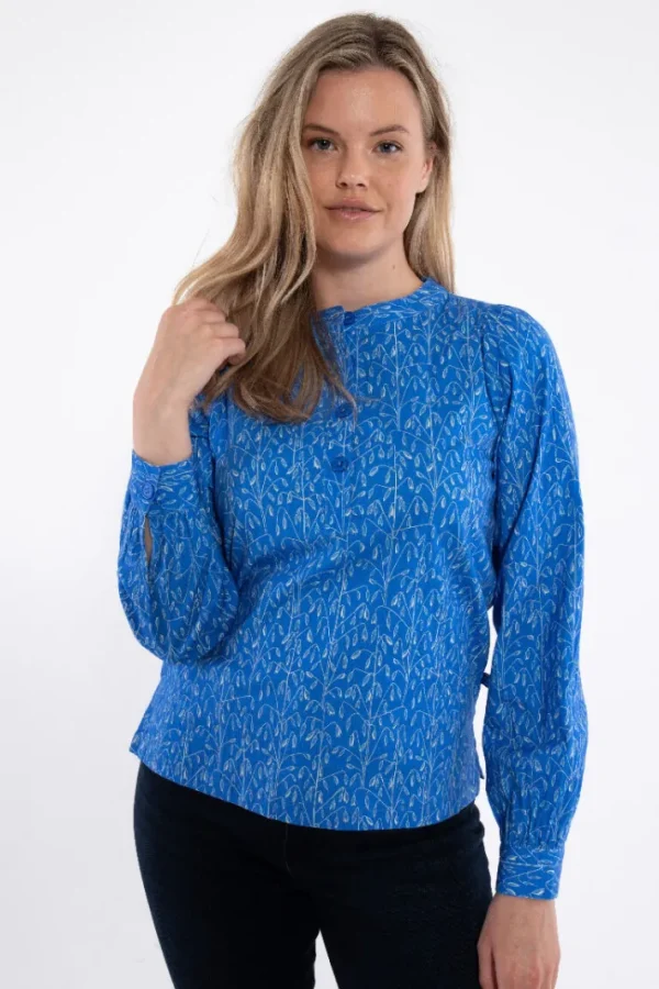 Danesanna Poplin Shirt Cold Blue/Chalk OATS