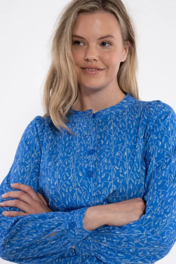 Danesanna Poplin Shirt Cold Blue/Chalk OATS