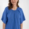 Daneshade Modal Linnen Top Cold Blue