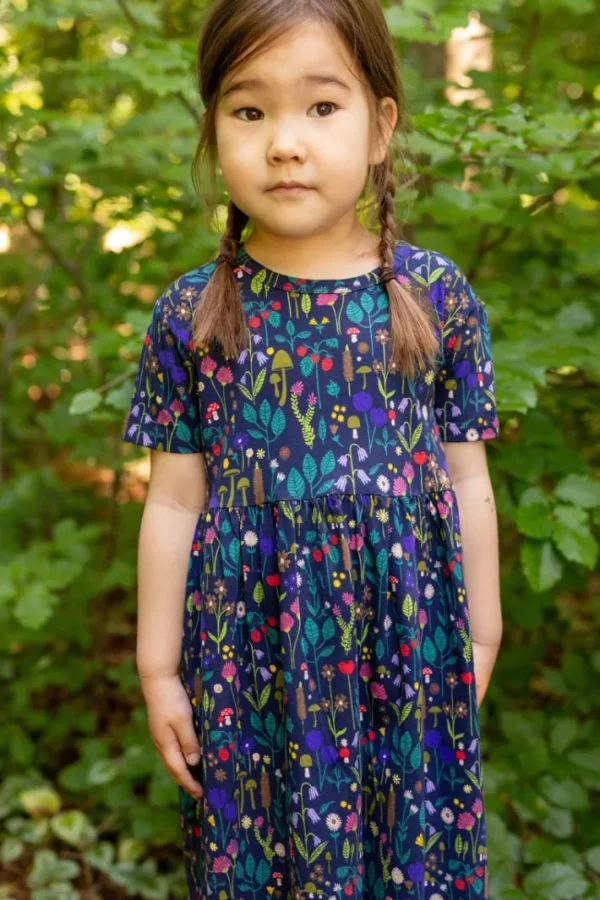 Daneshellfish Modal Dress Navy BOTANICAL