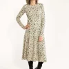 Danesigrid Modal Dress Light Beige FLOWERY