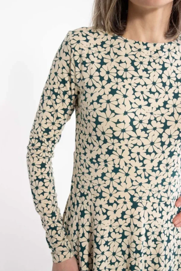 Danesigrid Modal Dress Light Beige FLOWERY