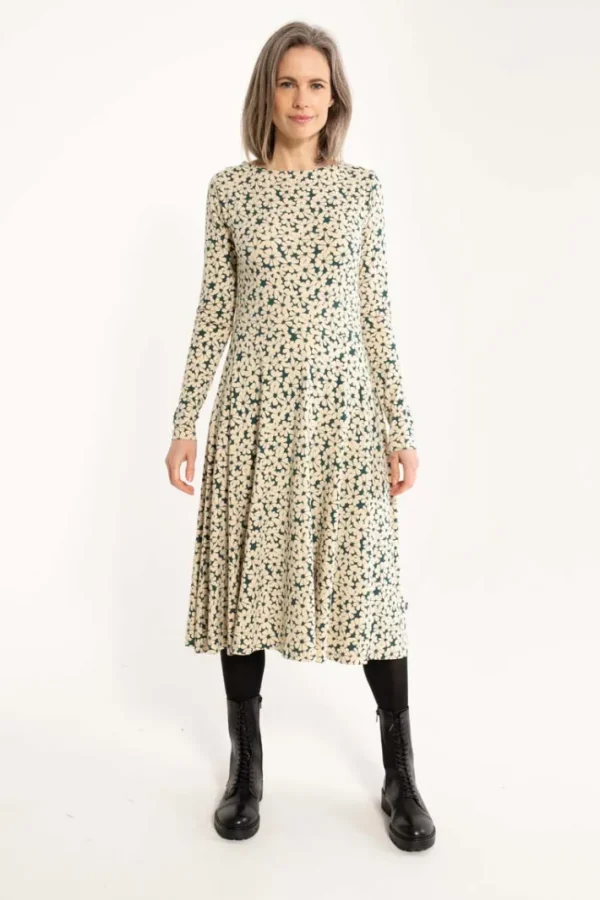 Danesigrid Modal Dress Light Beige FLOWERY