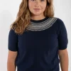 Danesilver Sweater Tee Dk Navy/Chalk
