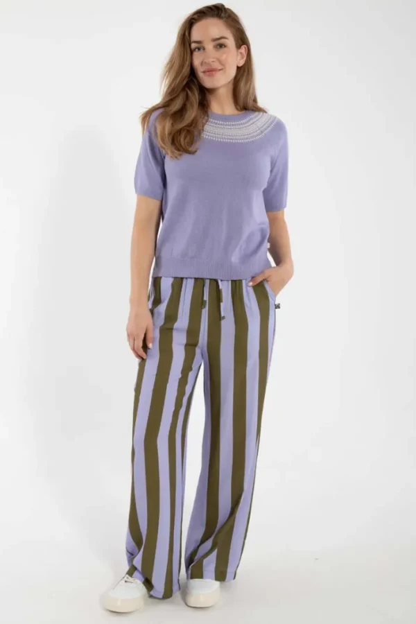 Danesilver Sweater Tee Lilla/Chalk