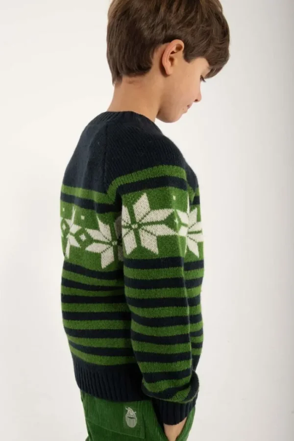 Daneslalom Sweater Dk Navy/Fall Jungle/Chalk