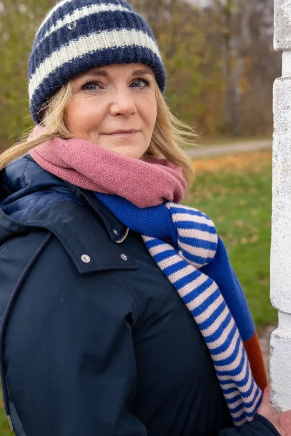 Danesofty Fuzzy Beanie Dk Navy/Chalk