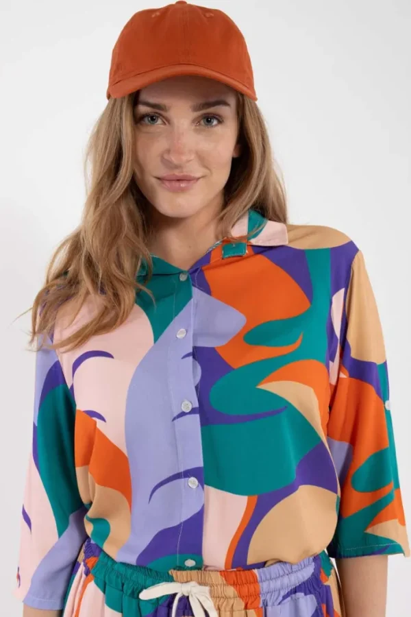 Danesolidary Viscose Shirt Cold Purple TROPS