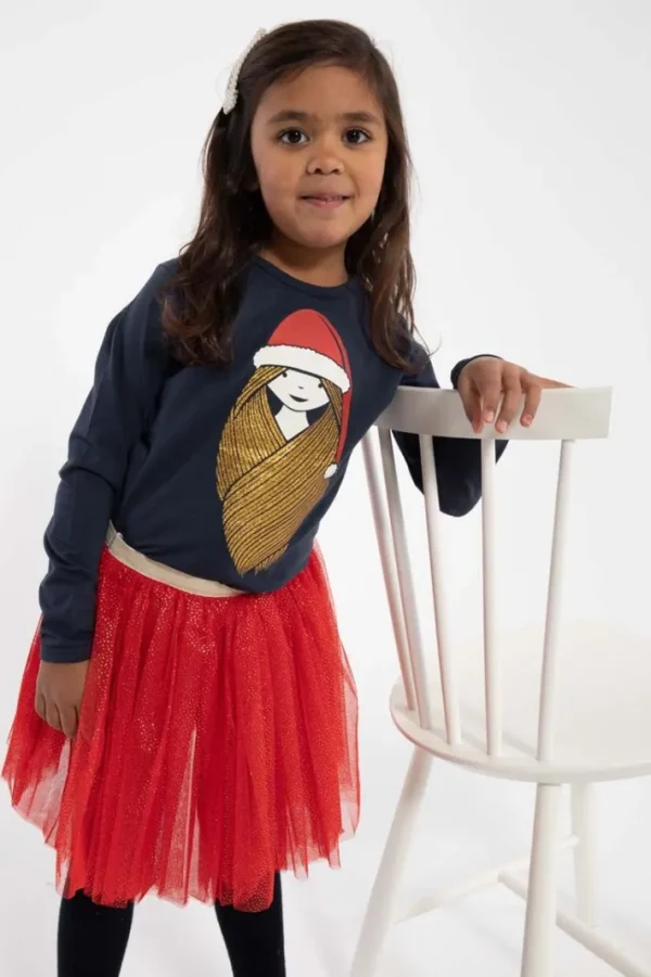 Danesparkle Skirt Red Glitter