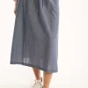 Danespresso Chambrey Skirt - Denim blue