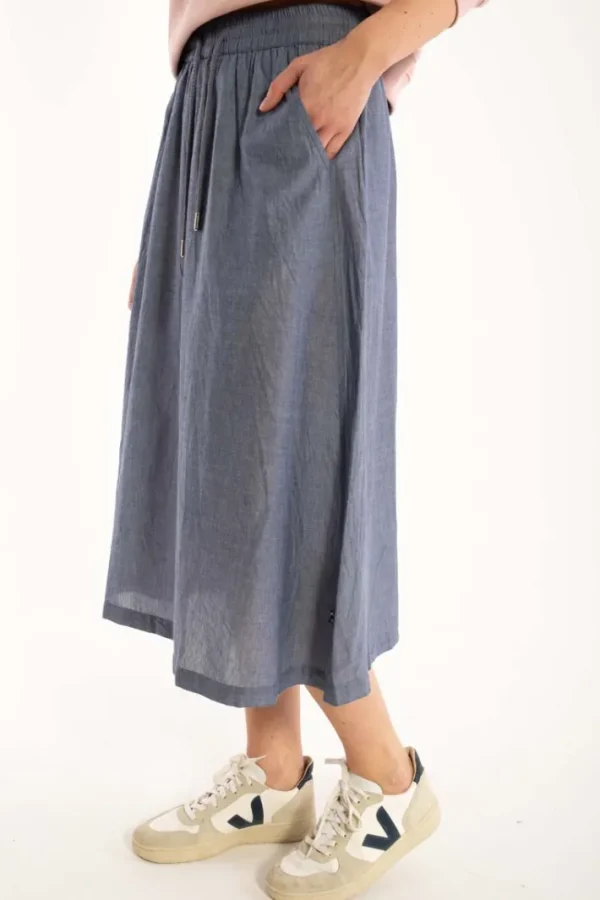 Danespresso Chambrey Skirt - Denim blue