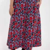 Danespresso Poplin Stretch Skirt Purple POPPY