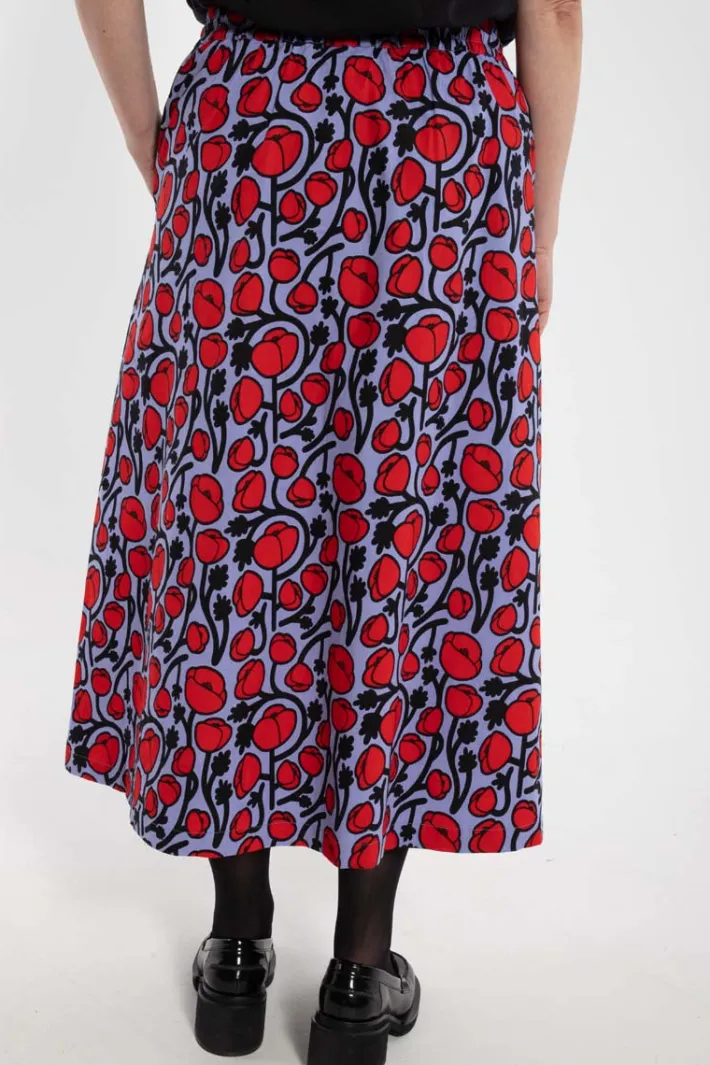 danespresso_poplin_stretc_1.webp Danespresso Poplin Stretch Skirt Purple POPPY