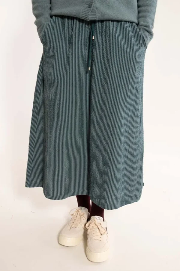 Danespresso Searsucker Skirt Dark Slate/Blue Grey