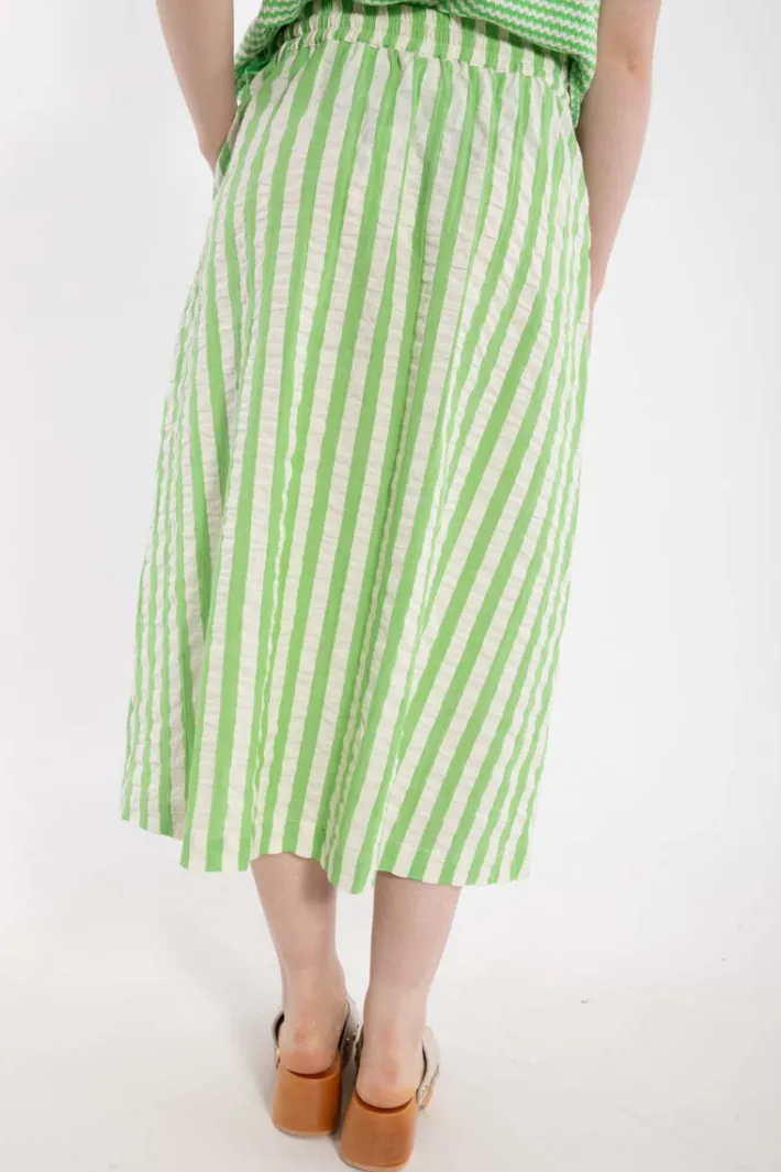danespresso_seersucker_sk_1.webp Danespresso Seersucker Skirt Bright Green/Chalk