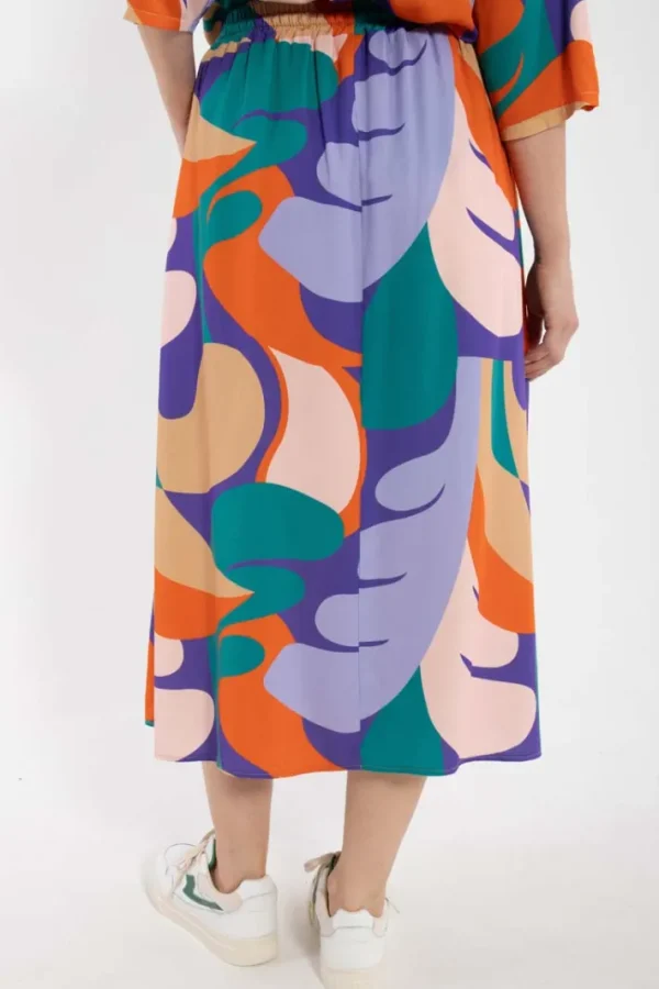 Danespresso Viscose Skirt Cold Purple TROPS