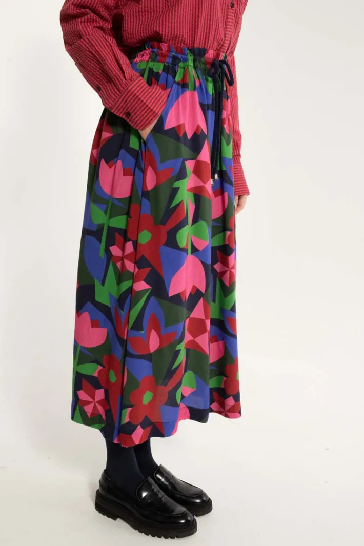 danespresso_viscose_skirt_1-2.webp Danespresso Viscose Skirt Dark Navy GEOFLEUR