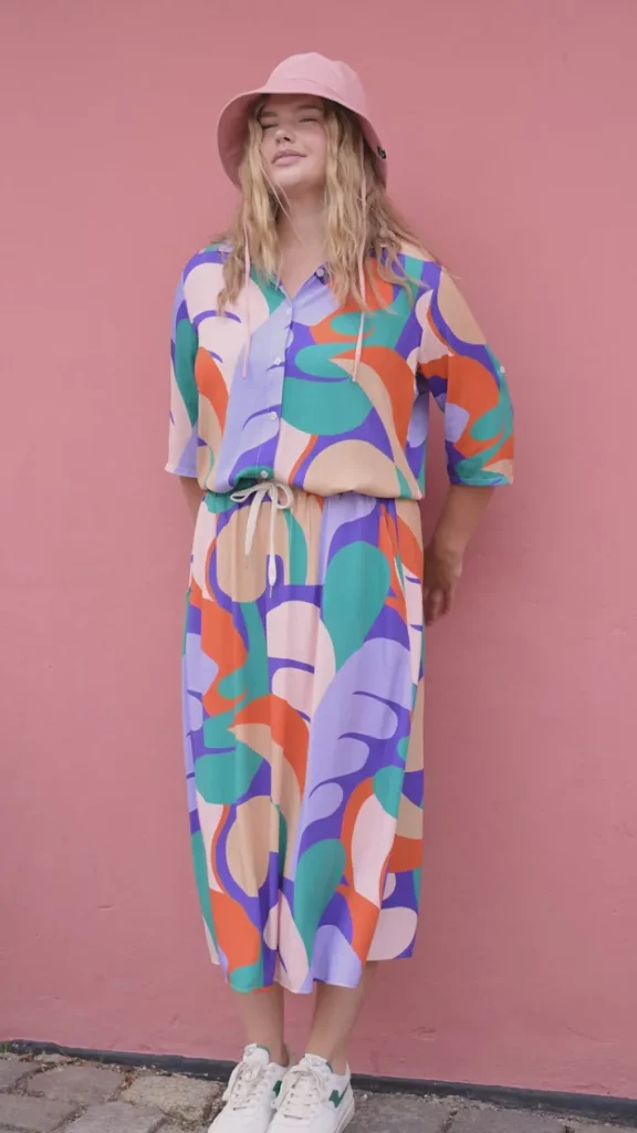 Danespresso Viscose Skirt Cold Purple TROPS