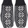 Danestay Warm Wool Mittens Dk grey/White
