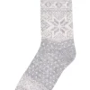 Danestay Warm Wool Socks Lt grey/White