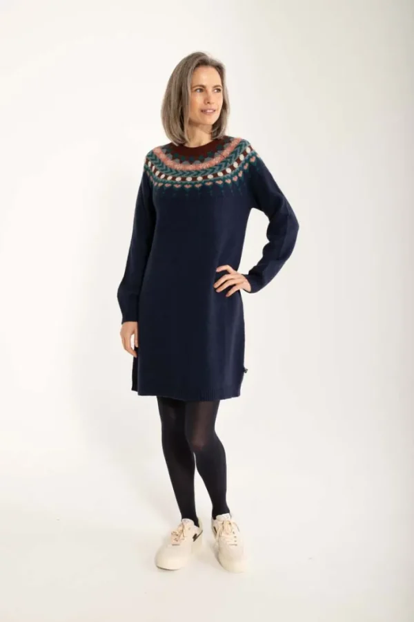 Danesukkertop Wool Sweater Dress Dark Navy