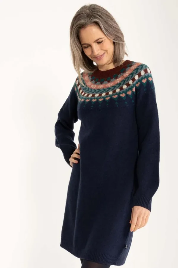Danesukkertop Wool Sweater Dress Dark Navy