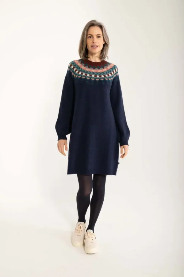 Danesukkertop Wool Sweater Dress Dark Navy