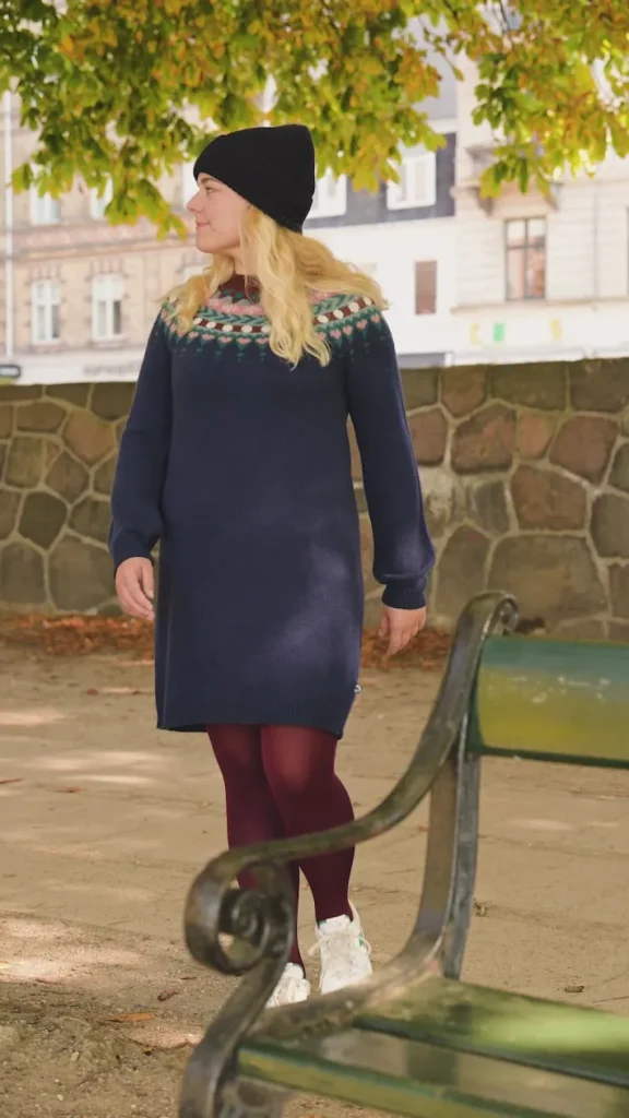 Danesukkertop Wool Sweater Dress Dark Navy