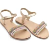 Danesun Leather Sandals Gold PEARLS - Obs ikke perlegaranti