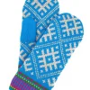 Danesuper Wool Mittens Bright Blue