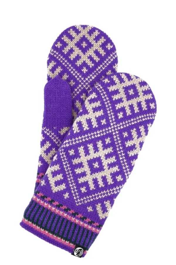 Danesuper Wool Mittens Purple