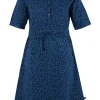 Danesusanne Poplin Dress Dusty blue FLEURIE