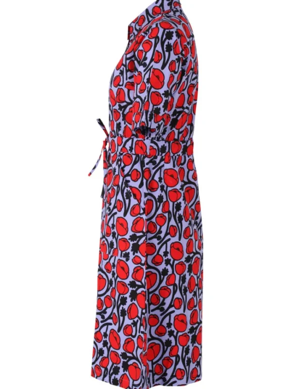 Danesusanne Poplin Stretch Dress Lilla POPPY