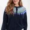 Danesweetheart Cotton Knit Cardigan Dk Navy