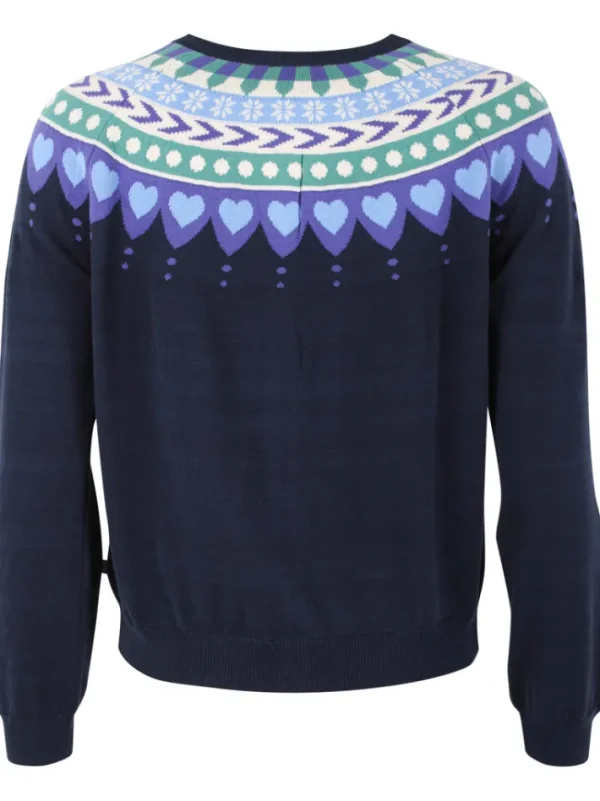 Danesweetheart Cotton Knit Cardigan Dk Navy