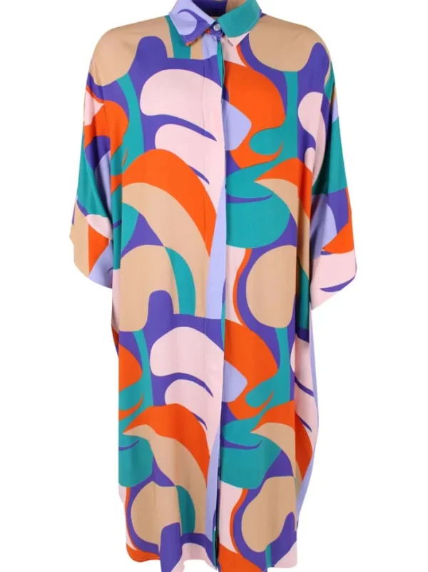 Danetiki Viscose Dress Cold Purple TROPS