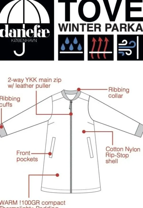 Danetove Winter Parka Black