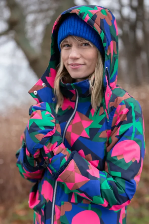 Daneturell Winter Coat Dark Navy GEOFLEUR