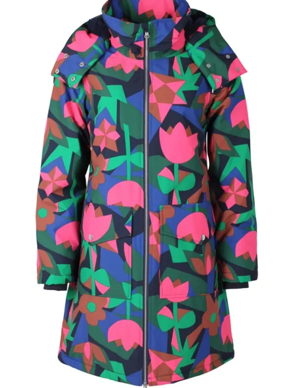 Daneturell Winter Coat Dark Navy GEOFLEUR