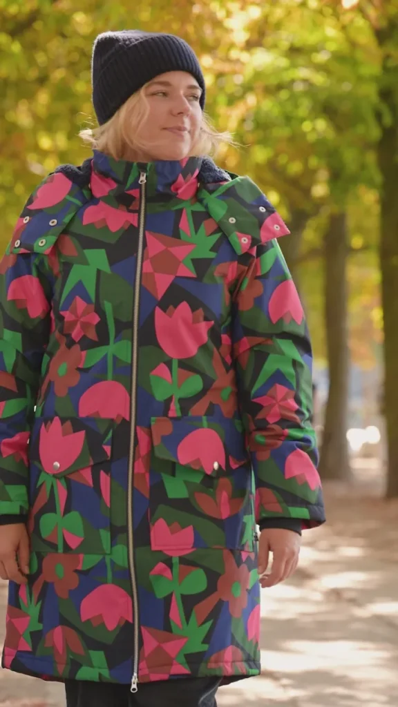 Daneturell Winter Coat Dark Navy GEOFLEUR