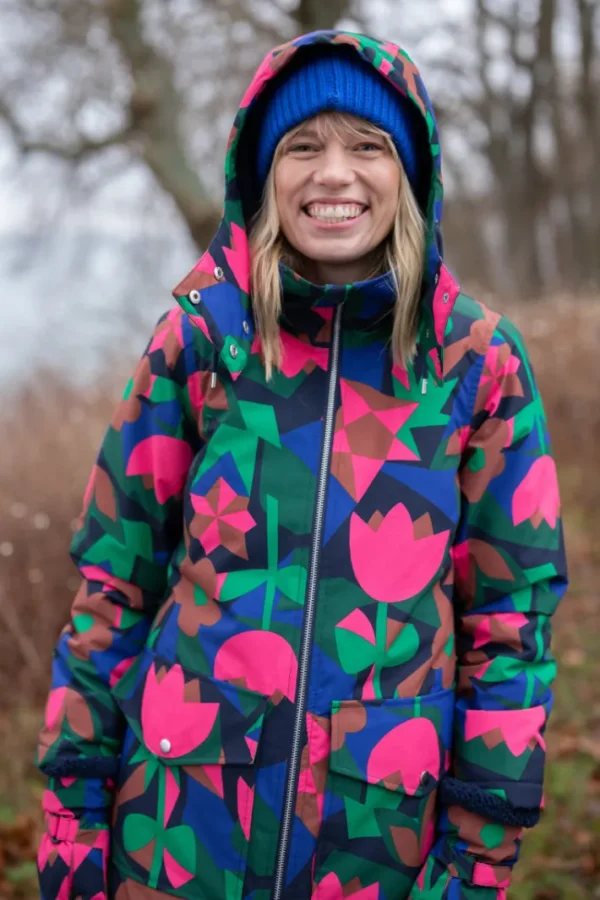 Daneturell Winter Coat Dark Navy GEOFLEUR