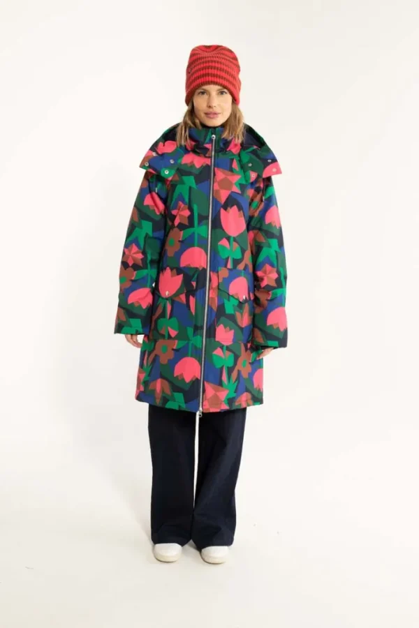 Daneturell Winter Coat Dark Navy GEOFLEUR
